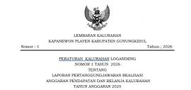 PERKAL NO 1 TAHUN 2026 ttg LPJ APBKal 2025